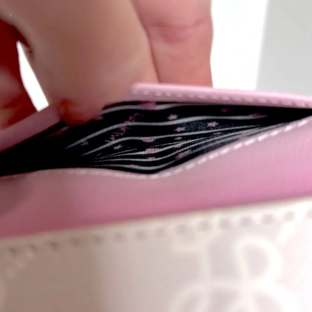 Betsey Johnson LUV BETSEY Flap Wallet -  Pretty Shades Of Pink EUC